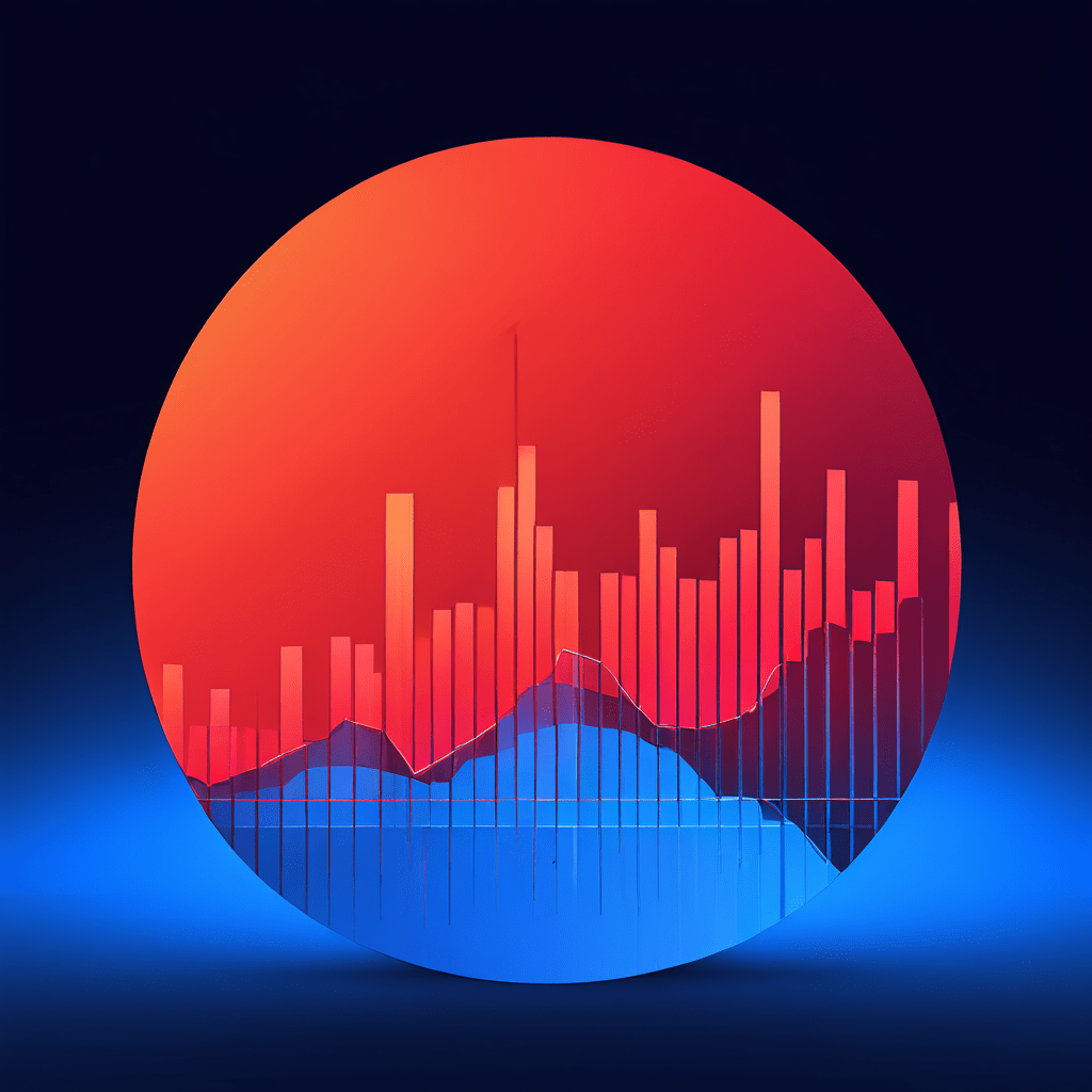 빨간색의 급격한 상승 곡선과 파란색의 안정된 직선이 대비되는 그래프 모습이다.